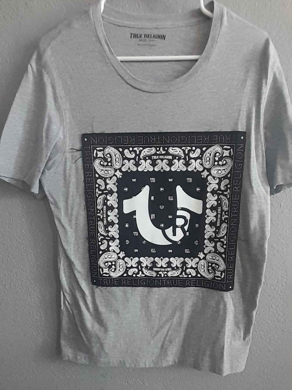 Men's True Religion Gray Shirt Size Small